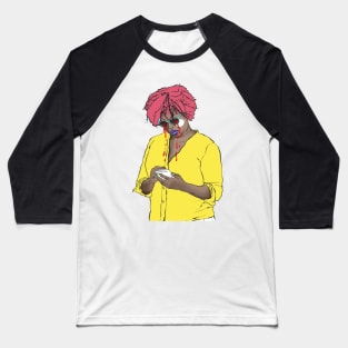 Graphic Woman crying portrait Baseball T-Shirt